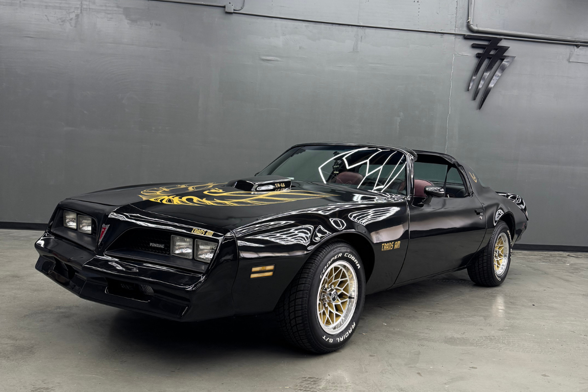 1977 Black Firebird Front Left Side View