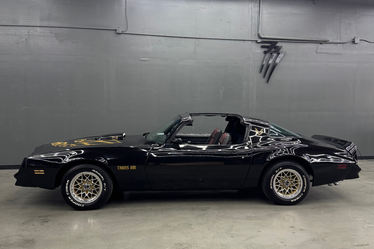 1977 Black Firebird Left Side View