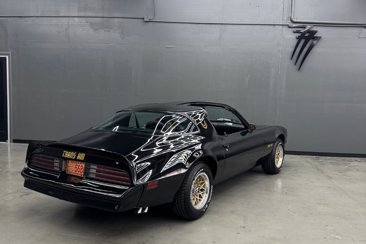 1977 Black Firebird Rear Right Side View 2