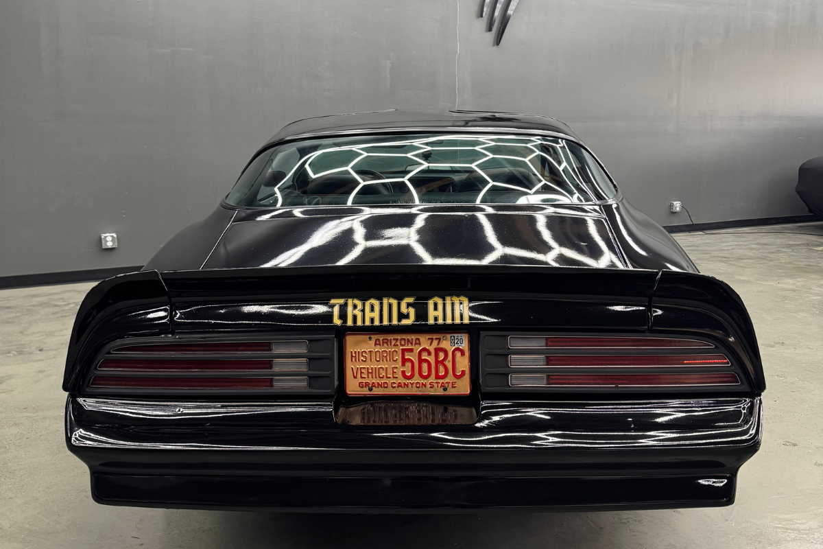 1977 Black Firebird Rear View