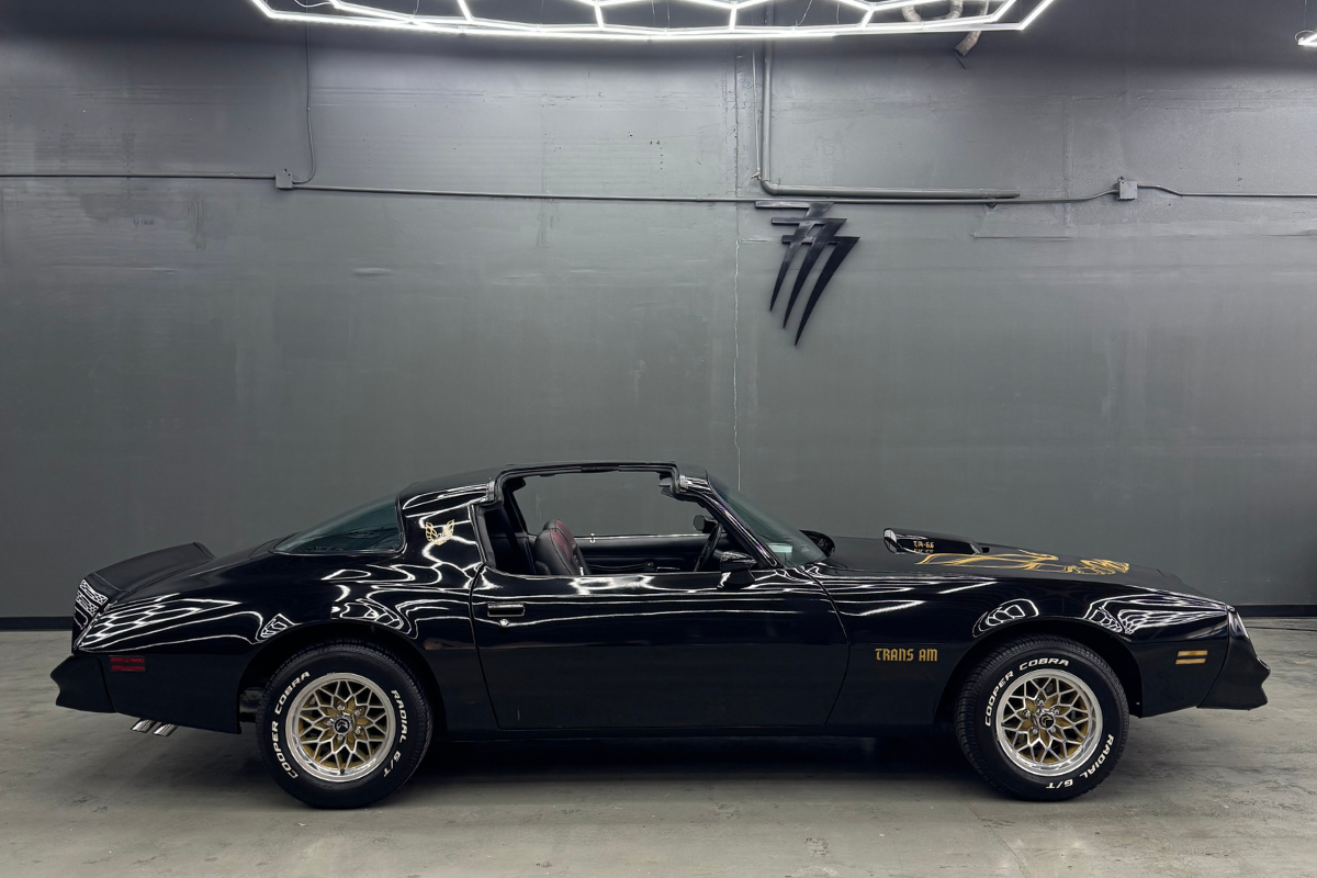 1977 Black Firebird Right Side View