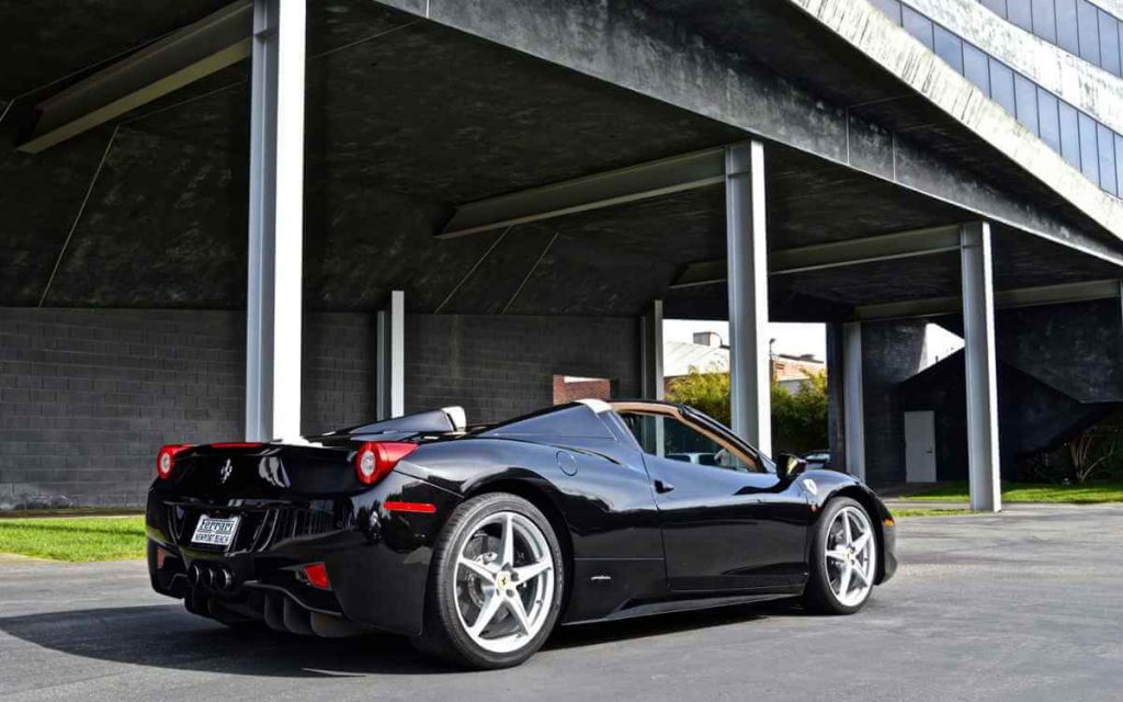 Ferrari Black 458 Italia Convertible 1024x640