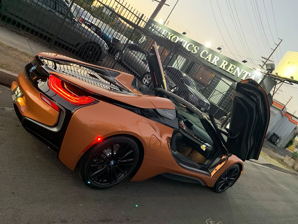 The Bmw I8 Roadster 777 Exotic Car Rental Los Angeles