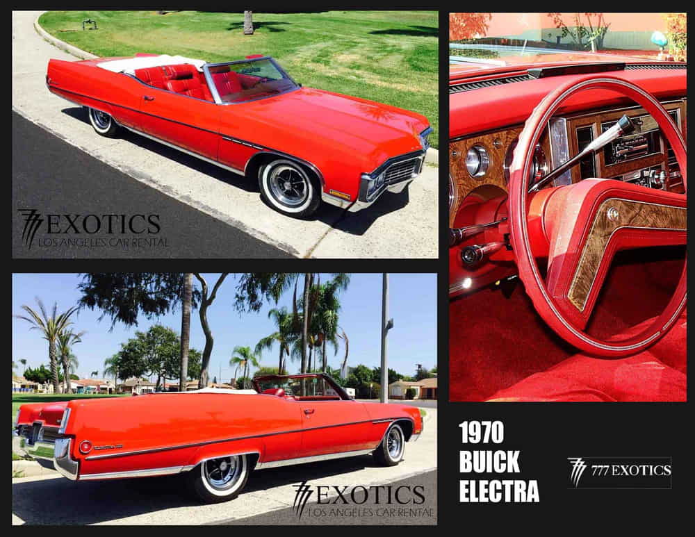 collage of 1970 buick electra