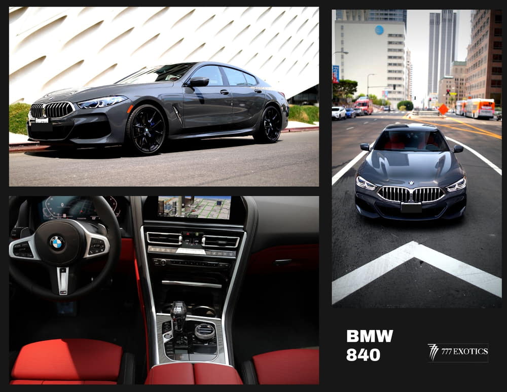 collage of bmw 840i