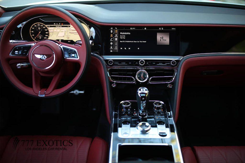 dashboard view of bentley flying spur