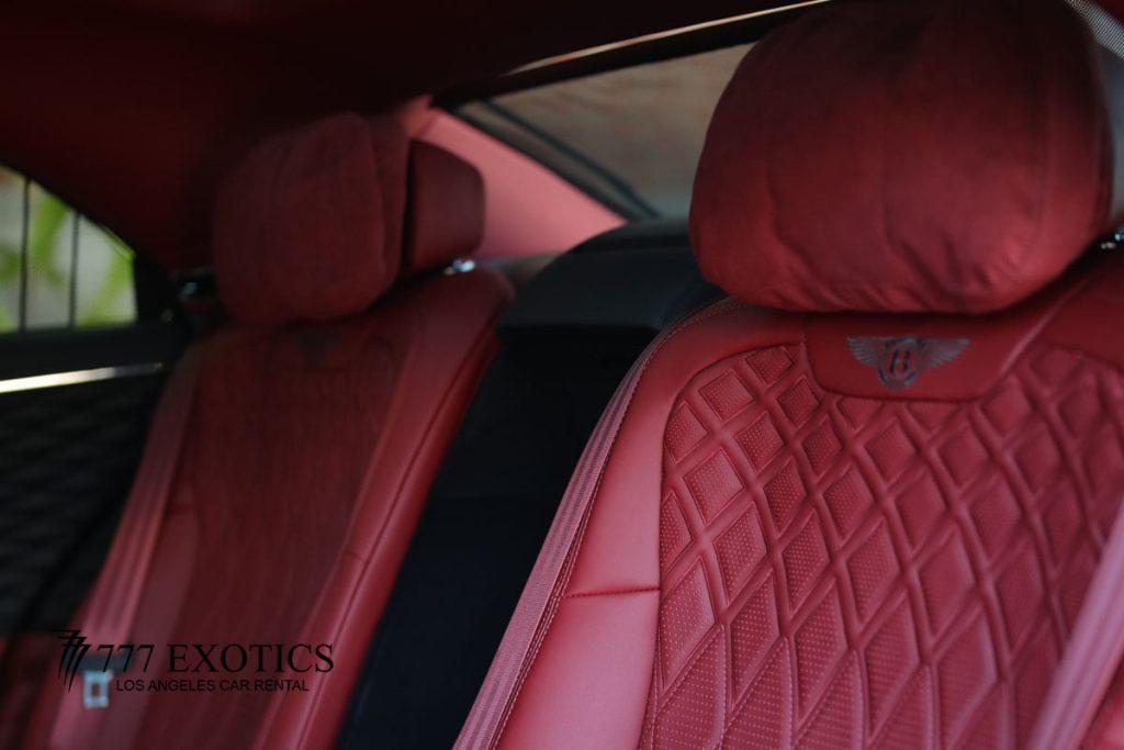 leather seats of bentley flying spur
