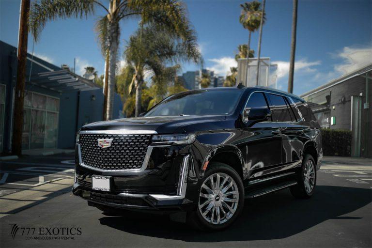 rent a black cadillac escalade in la