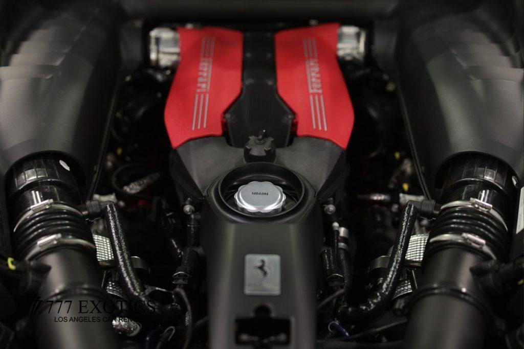 powerful engine of ferrari 488