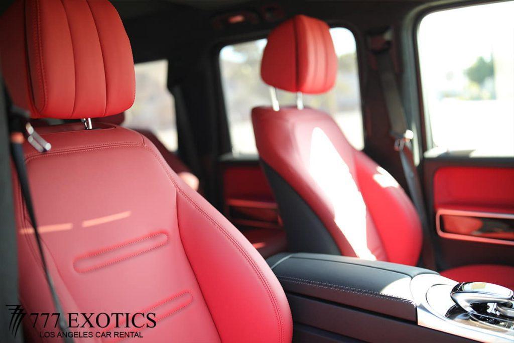 front seats of white g wagon