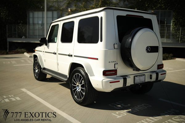 White G Wagon rear corner view rear corner of white g wagon