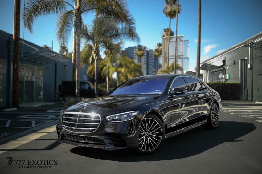 rent a black mercedes benz s580 in la
