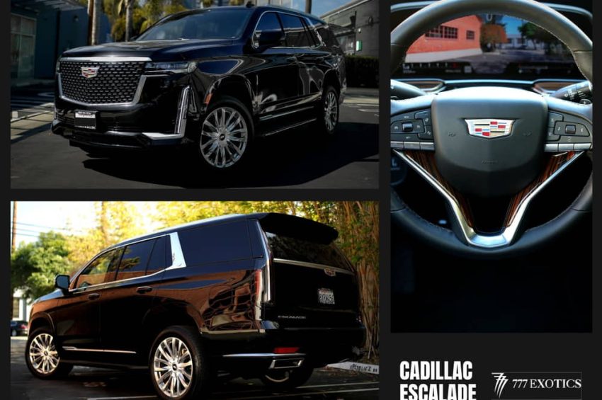 Black Cadillac Escalade Collage