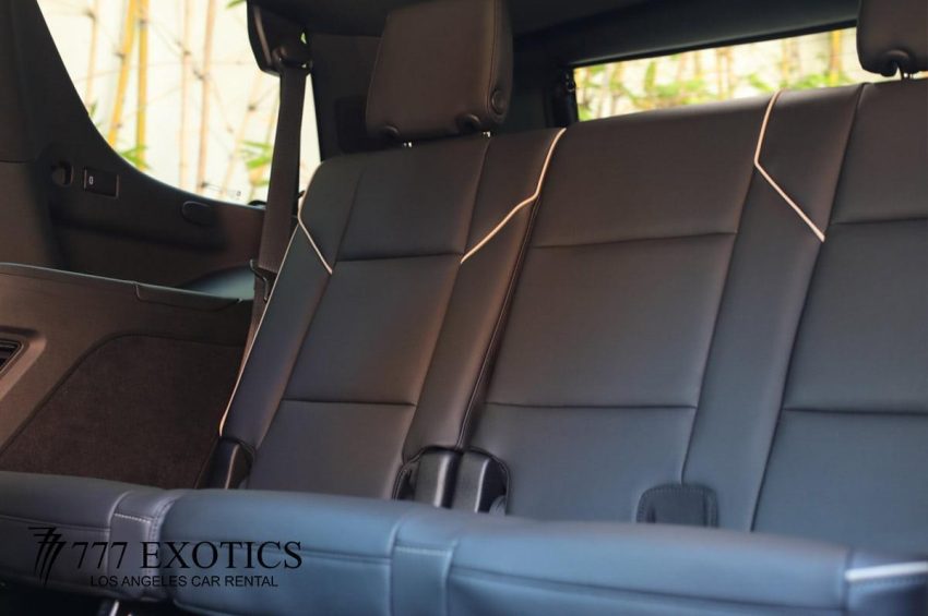 back seat black escalade