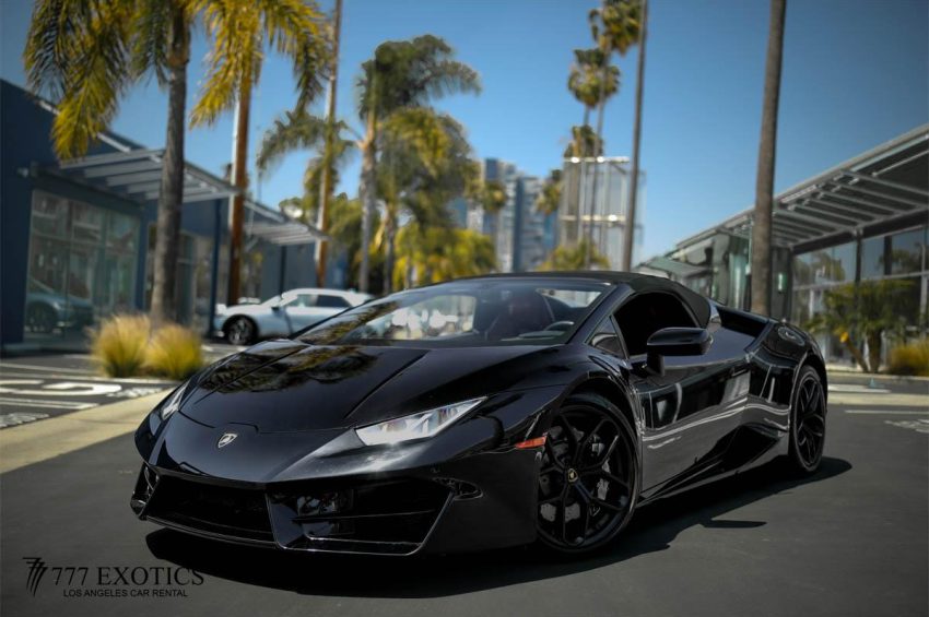 rent a lamborghini huracan spyder in la