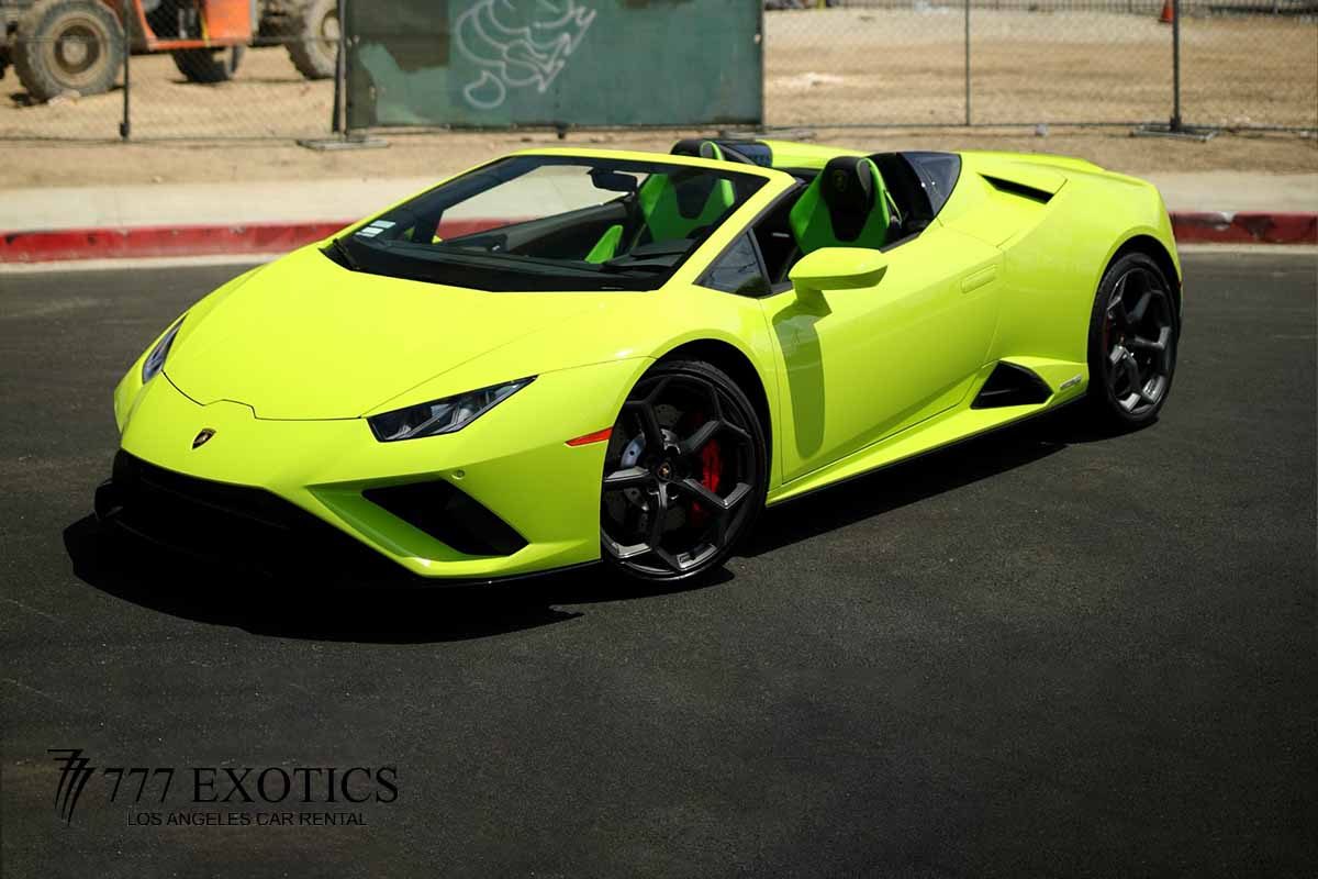 Lamborghini Huracan EVO Spyder Rental in Los Angeles
