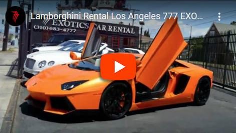 Lamborghini Rental YouTube Thumbnail