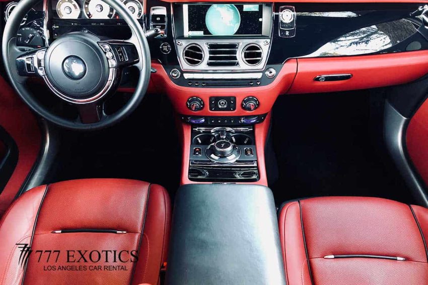 Rolls Royce Wraith dashboard view