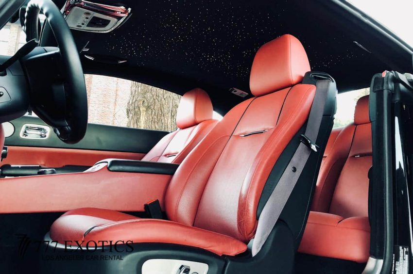 interior view of rolls royce wraith