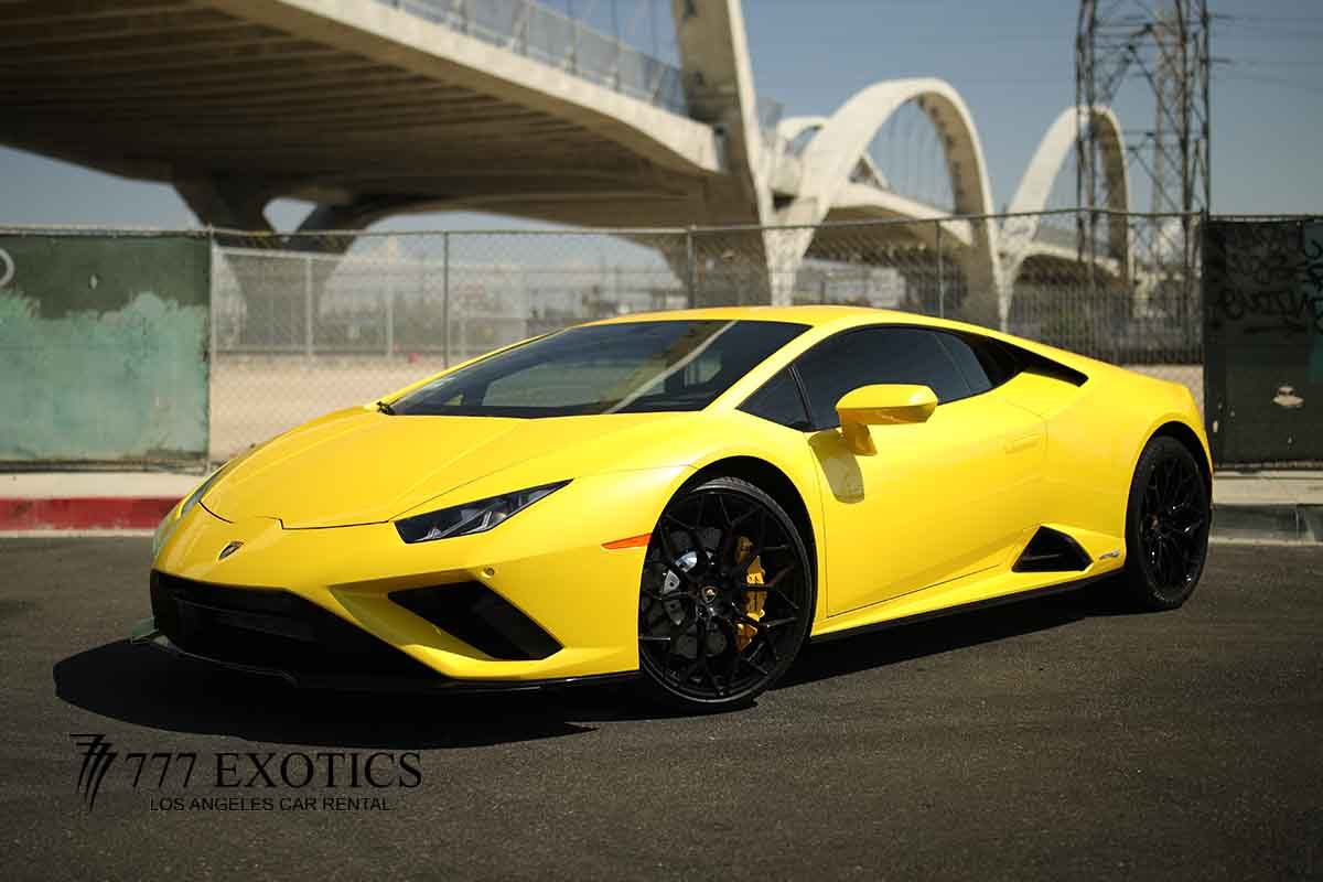 Huracan Rental Rent a Yellow in LA